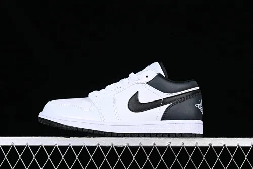 All categories Air Jordan Jordan series basketball shoes Air Jordan 1 Low Z version Air Jordan 1 Low AJ1 Joe 1 white and black color matching low-top cultural casual sneakers 553560-132